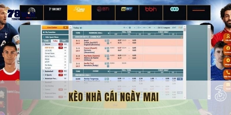 Kèo Nhà Cái Ngày Mai 78WIN